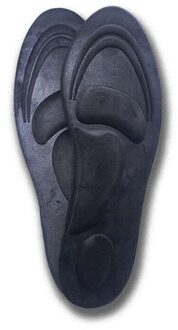 4D Suede Memory Foam Orthopedische Binnenzool Arch Ondersteuning Orthopedische Inlegzolen Schoenen Platte Voet Voeten Care Zool Schoen Orthopedische Pads zwart / EU 35-39