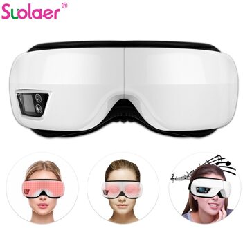 4D Trillingen Oog Massager Elektrische Bluetooth Oogzorg Apparaat Vermoeidheid Verlichten Trillingen Massage Warm Kompres Therapie Massager