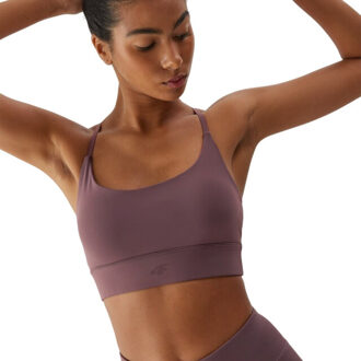 4F Dames aw23usbaf079 sportbeha - maat L Bruin