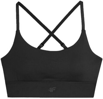 4F Dames aw23usbaf079 sportbeha Zwart - L
