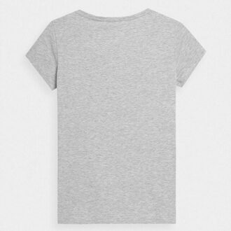 4F Dames bedrukt normaal t-shirt Grijs - M