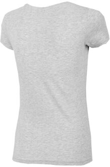 4F Dames duidelijk t-shirt Grijs - L