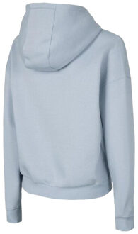 4F Dames effen hoodie - maat XL Blauw
