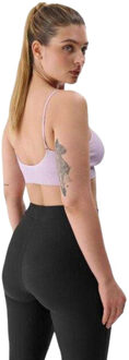 4F Dames effen sportbeha Paars - M / L
