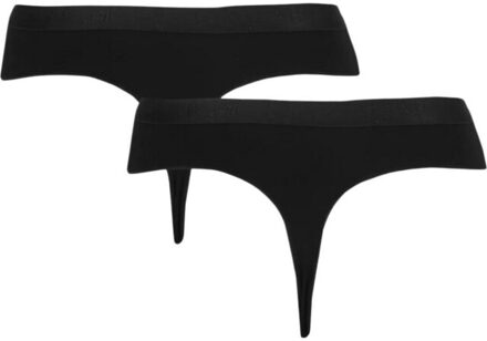 4F Dames f026 string (set van 2) Zwart - M