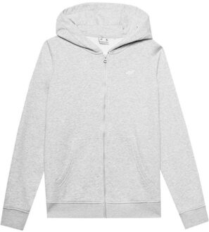 4F Dames f0956 hoodie met volledige rits Grijs - S