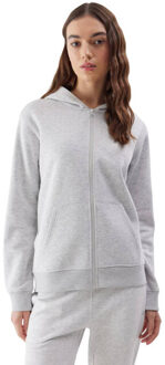 4F Dames f0956 hoodie met volledige rits Grijs