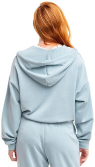 4F Dames f1002 hoodie met volledige rits Blauw - S