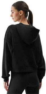 4F Dames f1002 hoodie met volledige rits - maat S Zwart