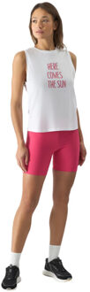 4F Dames f151 legging shorts met hoge taille - maat M Rood