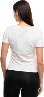 4F Dames f1649 v hals t-shirt Wit - S