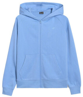 4F Dames f1763 hoodie met volledige rits - maat M Blauw