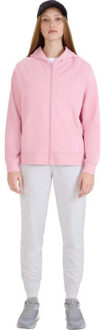 4F Dames f1763 hoodie met volledige rits Roze - XXL