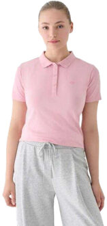 4F Dames f317 poloshirt - maat L Roze