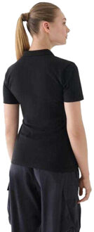 4F Dames f317 poloshirt - maat S Zwart