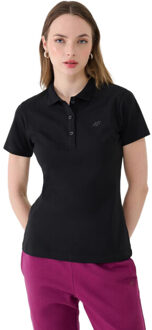 4F Dames f365 slim poloshirt - maat L Zwart