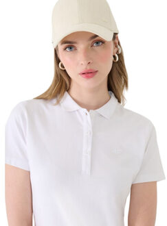 4F Dames f514 slim poloshirt Wit - XL