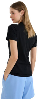 4F Dames f514 slim poloshirt Zwart - L