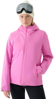 4F Dames f572 effen polyester ski-jas Roze - L