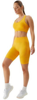 4F Dames fnk naadloze trainingsshorts Geel - M / L
