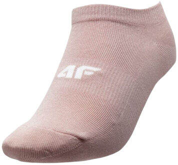 4F Dames h4l22 gemêleerde enkelsokken (pak van 3) Taupe - 39-42