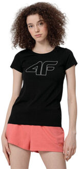 4F Dames h4l22-tsd353 t-shirt Zwart - XS