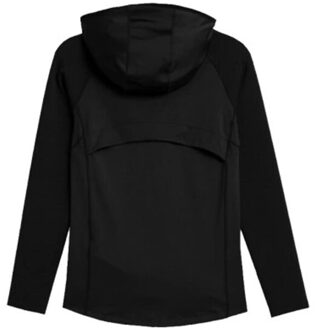4F Dames h4z21 hoodie met volledige rits Zwart