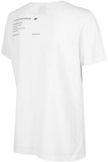 4F Dames h4z22 bedrukt t-shirt - maat L Wit