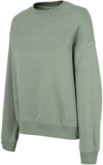 4F Dames h4z22 bld033 sweatshirt Groen - XXL