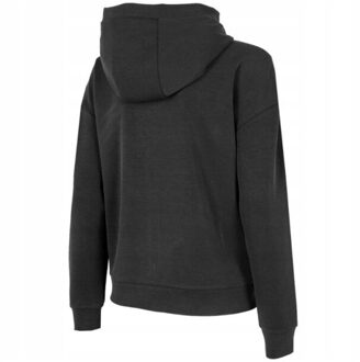 4F Dames h4z22 bld041 hoodie met volledige rits - maat L Zwart