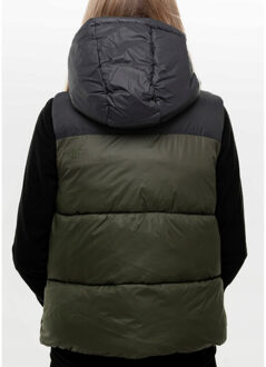 4F Dames h4z22 gewatteerd gilet - maat XXL Groen