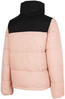 4F Dames h4z22 kudp014 gewatteerd jack met kleurblok Zwart - L