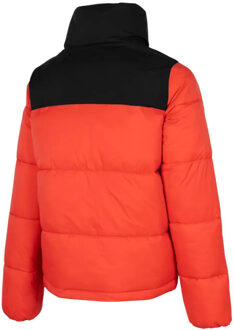 4F Dames h4z22 kudp014 gewatteerd jack met kleurblok Zwart - XL