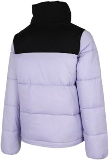 4F Dames h4z22 kudp014 gewatteerd jack met kleurblok Zwart - XL