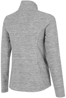 4F Dames h4z22 polar fleece sweatshirt met kwartrits Grijs