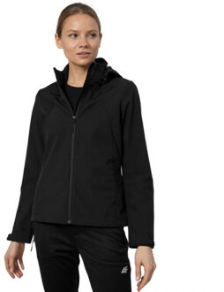 4F Dames h4z22 sfd001 zacht shell jasje Zwart - L