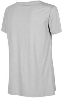 4F Dames h4z22 tsd352 effen t-shirt - maat M Grijs