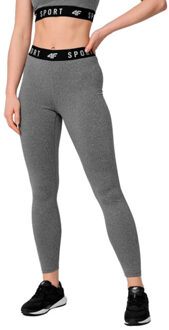 4F Dames logo legging - maat M Grijs