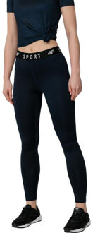 4F Dames logo legging - maat S Blauw