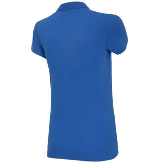 4F Dames nosh4 tsd007 regelmatig poloshirt - maat S Blauw
