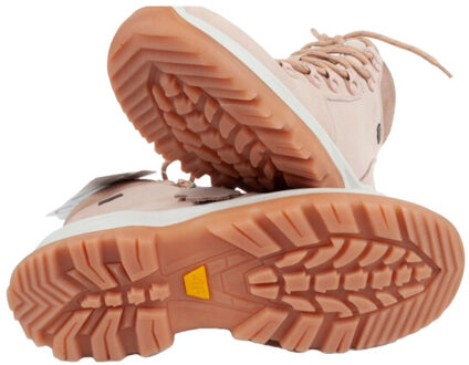 4F Dames obdh253 leren wandelschoenen Beige - 37