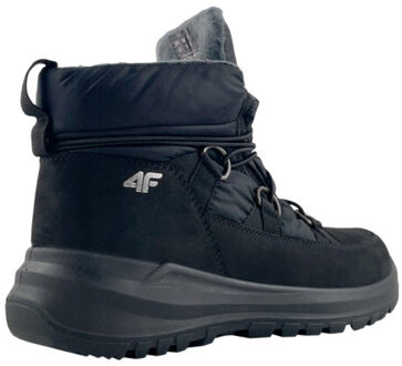 4F Dames obdh263 leren sneeuwlaarzen - maat 40,5 Zwart