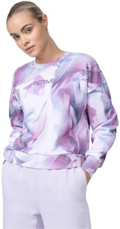4F Dames sweatshirt met all-over print - maat XS Veelkleurig