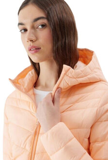 4F Dames synthetisch gewatteerd jack met dons Oranje