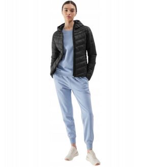4F Dames synthetisch gewatteerd jack met dons Zwart