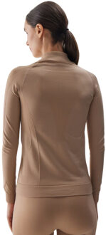 4F Dames thermoactive naadloos basislaag top Bruin - M / L