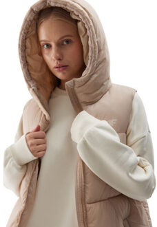 4F Dames waw24tvjaf143 pufferjack Beige - M