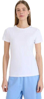 4F Dames wmm00ttshf225 t-shirt Wit - L