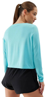 4F Dames wss24tflof218 t-shirt met lange mouwen - maat L Blauw