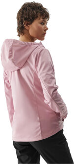 4F Dames wss24tsoff215 winddicht softshell jack Roze
